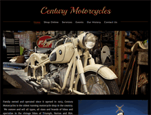 Tablet Screenshot of centurymotorcycles.net